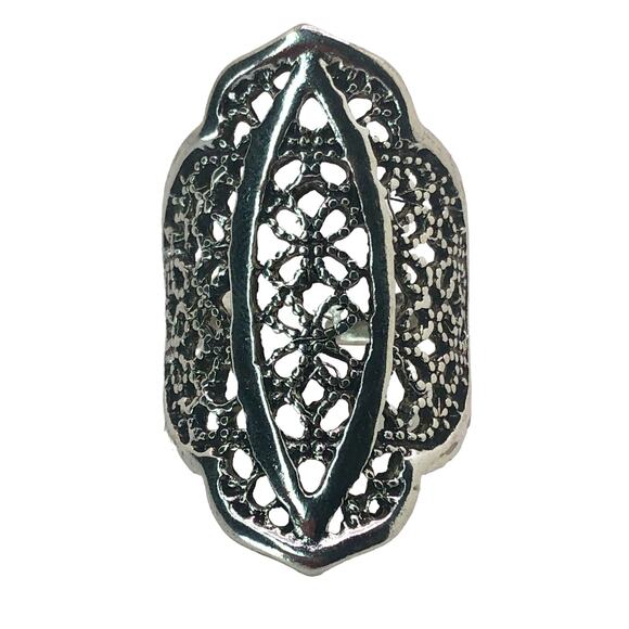Silver Boho Ring - Size 6.5 - Picture 3 of 7